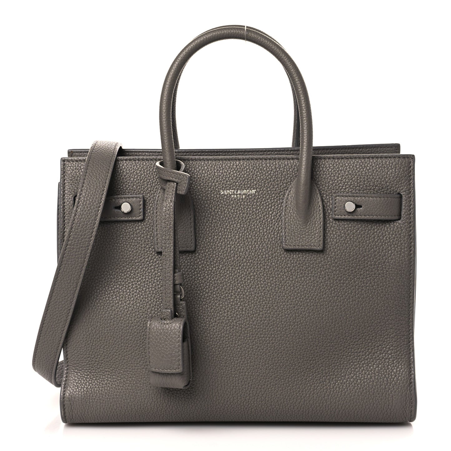Grained Calfskin Baby Supple Sac De Jour Fog