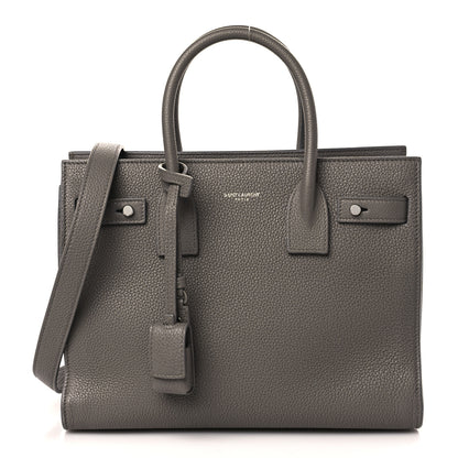 Saint Laurent Grained Calfskin Baby Supple Sac De Jour Fog 1 of 10