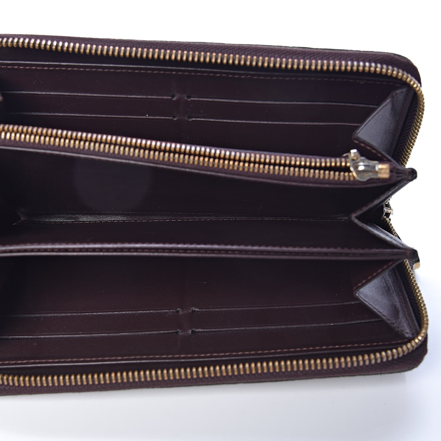 Louis Vuitton Vernis Rayures Zippy Wallet Amarante 5 of 13