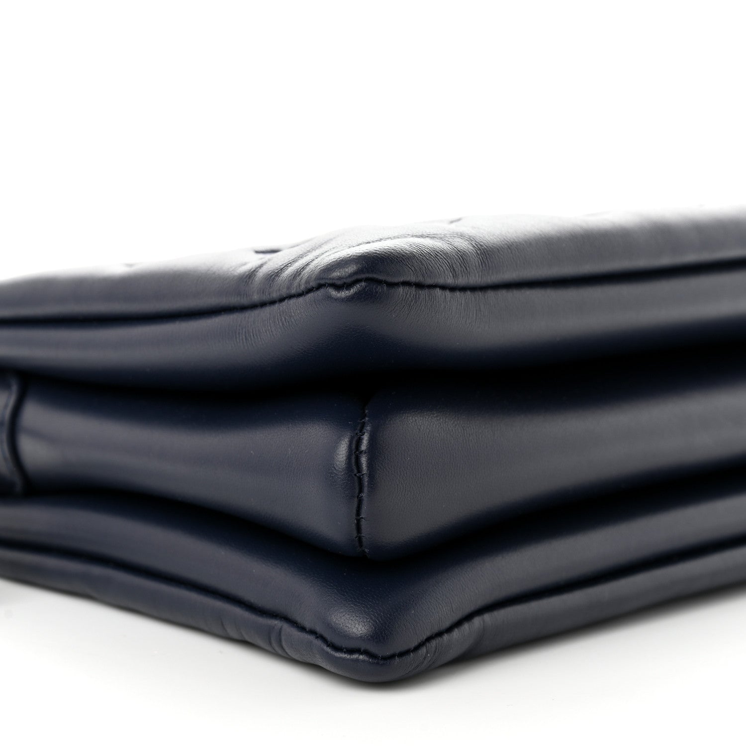 Louis Vuitton Lambskin Embossed Monogram Coussin PM Navy 8 of 12