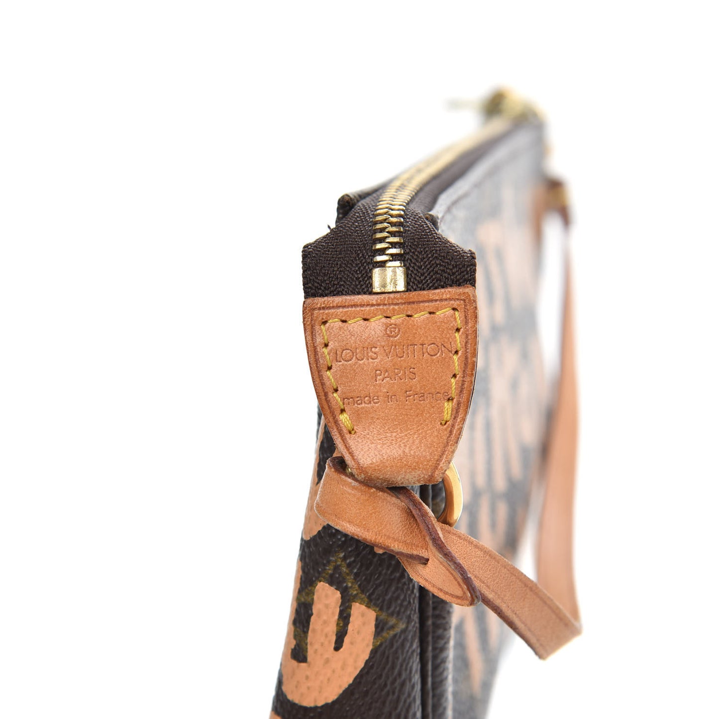 Monogram Graffiti Pochette Accessories Peach