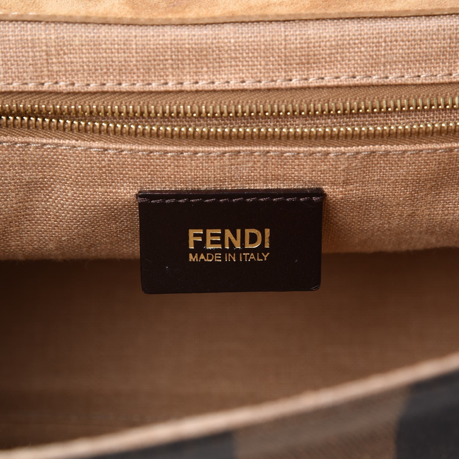 Fendi Pequin Cuoio Vegetale Silvana Top Handle Bag Cuoio Tobacco Vacchetta 7 of 9