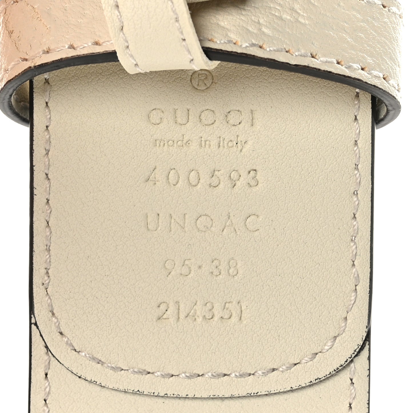 GG Supreme Monogram Matte Plutone Calfskin Double G 40mm Belt 95 38 Beige Ebony Mystic White