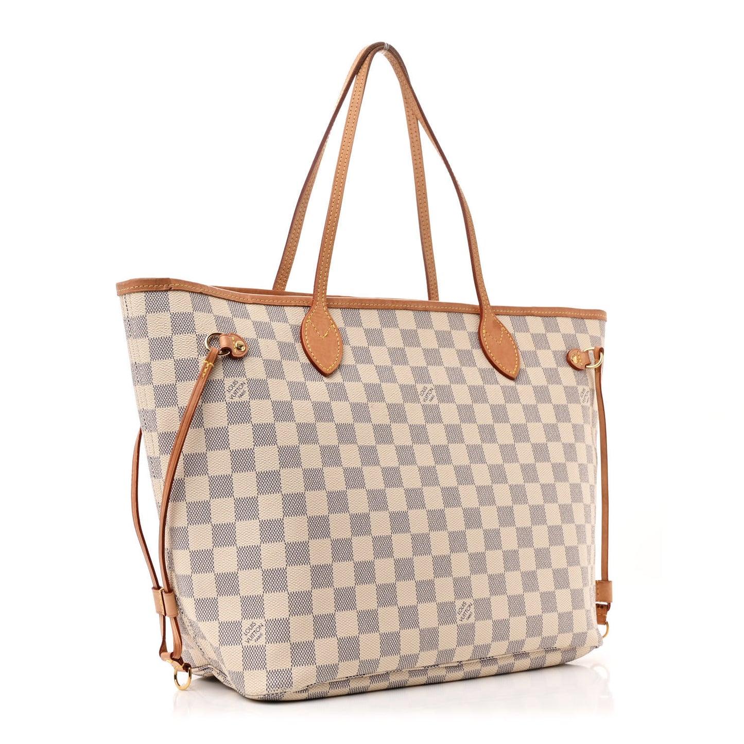 Damier Azur Neo Neverfull MM Rose Ballerine
