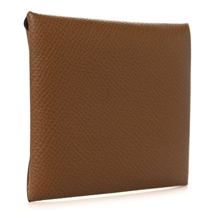 Hermes Epsom Bastia Verso Coin Purse Alezan Biscuit 3 of 7