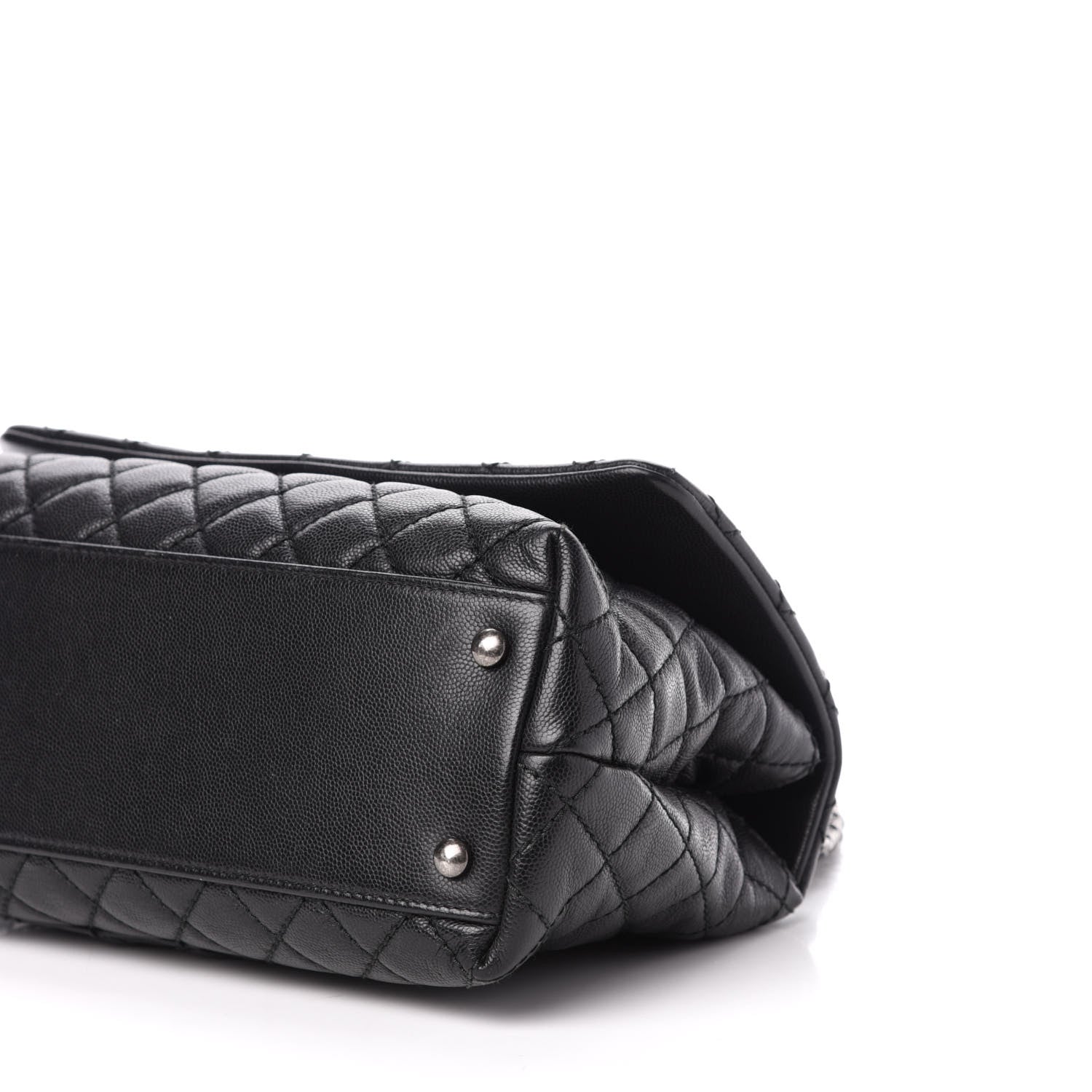 Chanel Caviar Quilted Small Coco Handle Flap Black 10 of 11