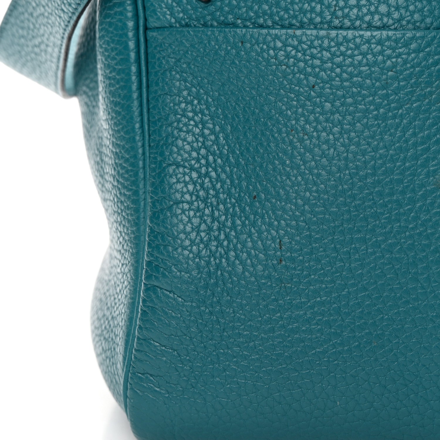 Hermes Taurillon Clemence Lindy 30 Bleu Paon 16 of 19