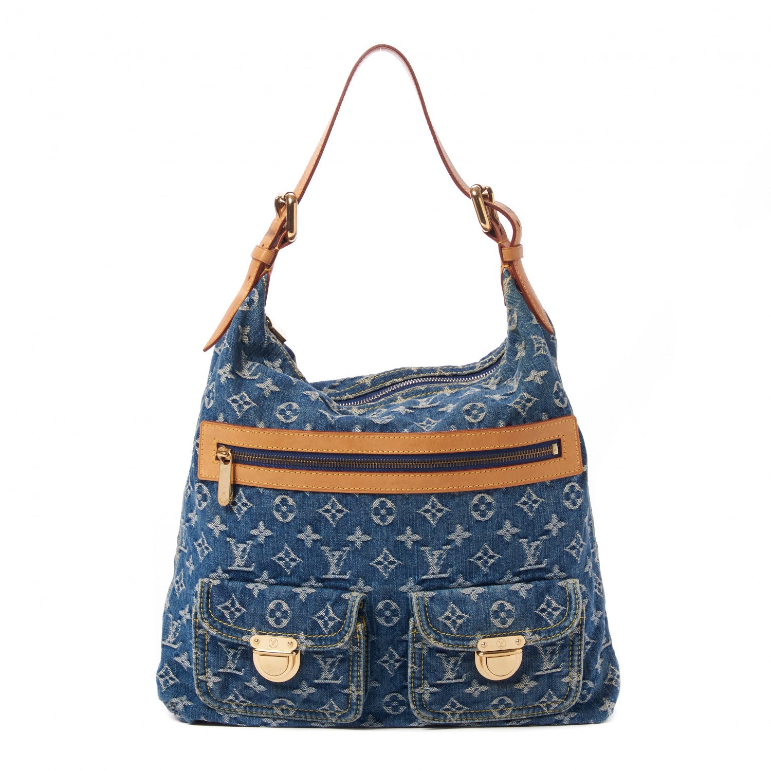 Louis Vuitton Denim Baggy GM Blue 1 of 9