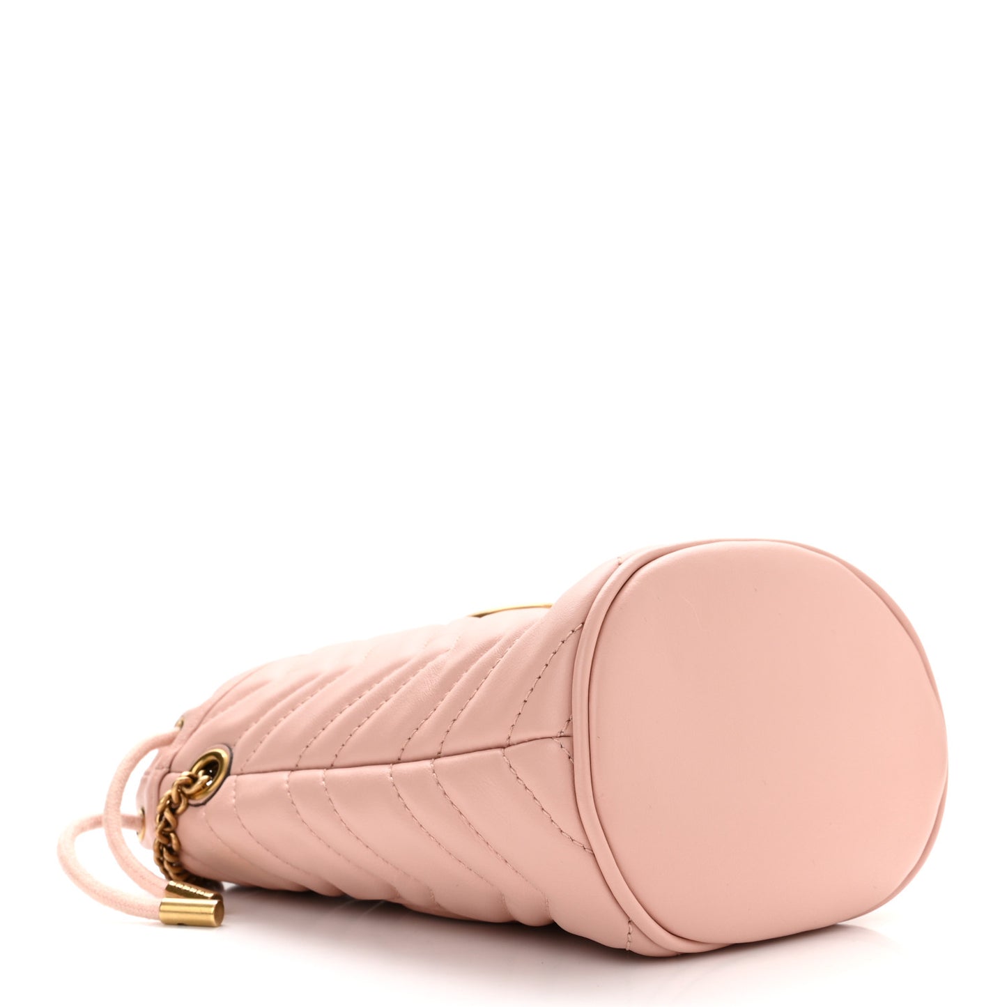 Calfskin Matelasse Mini GG Marmont 2.0 Bucket Bag Perfect Pink