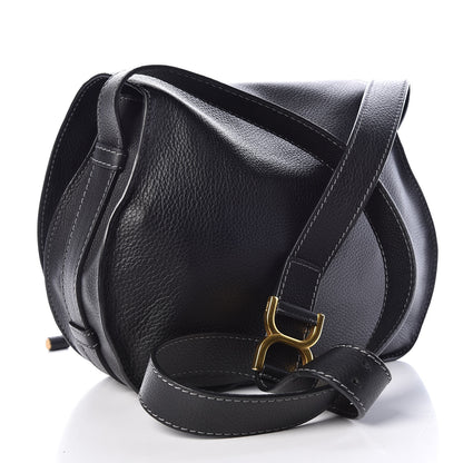Chloe Calfskin Medium Marcie Round Crossbody Bag Black 3 of 11