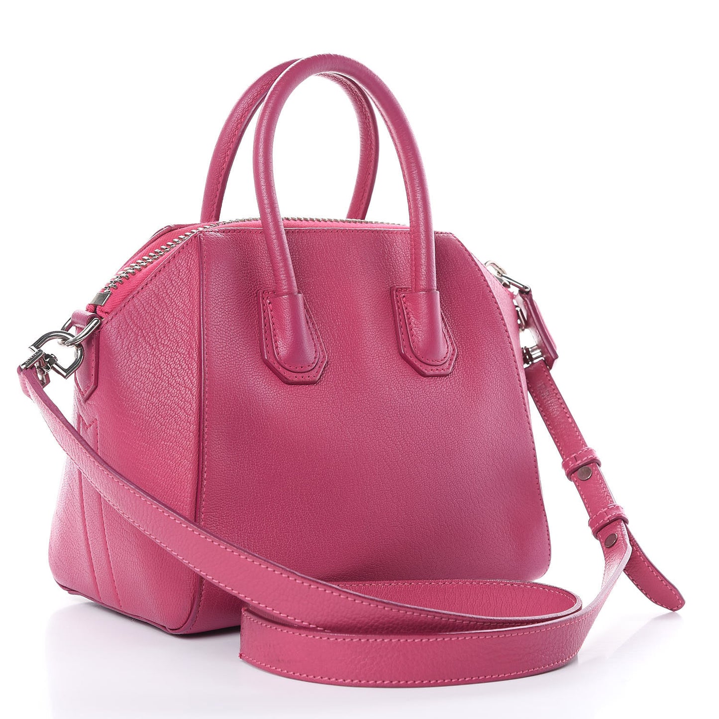Sugar Goatskin Mini Antigona Magenta