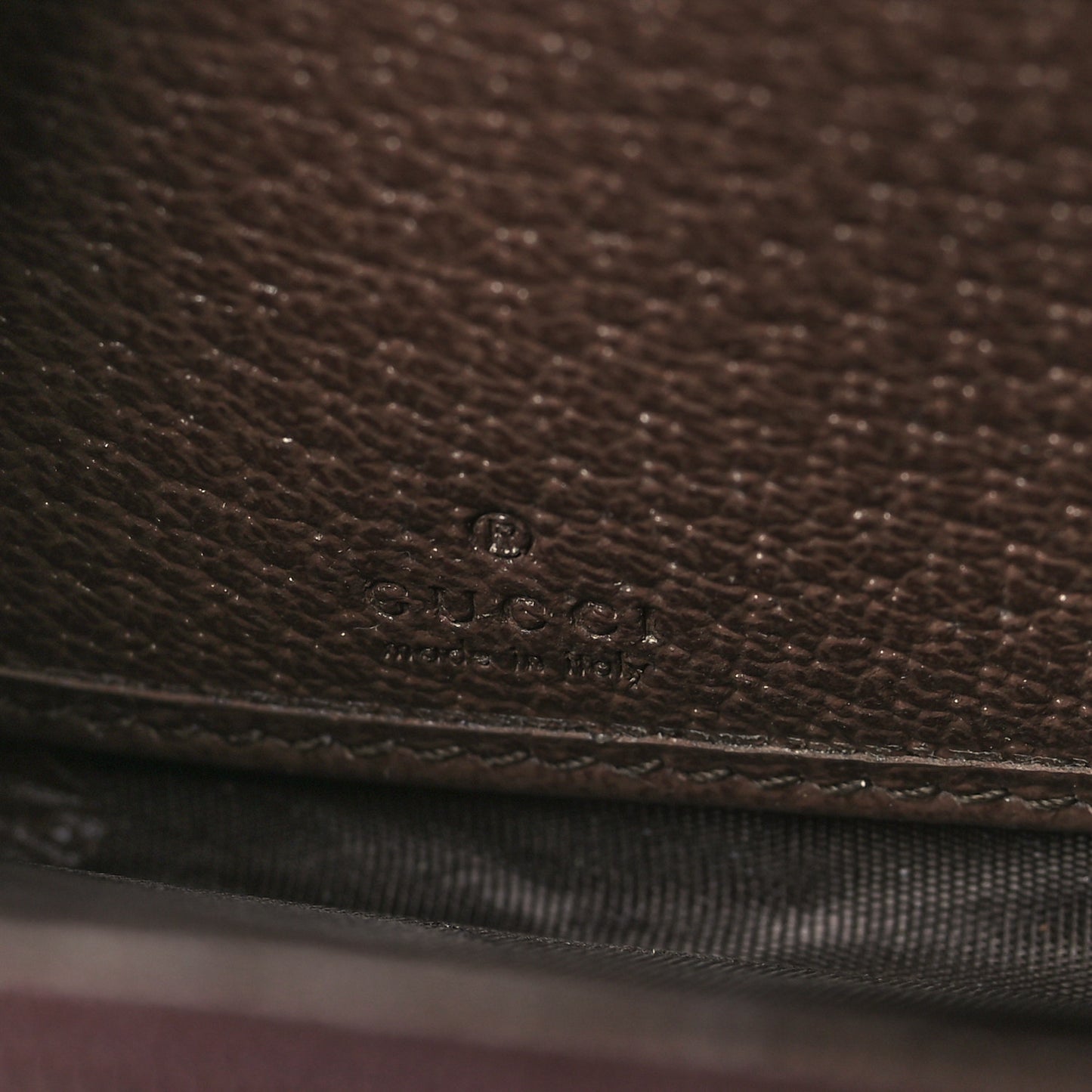 GG Supreme Monogram Web Ophidia Zip Around Wallet Brown