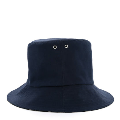 Christian Dior Oblique Reversible Teddy-D Brim Bucket Hat 56 Blue 5 of 12