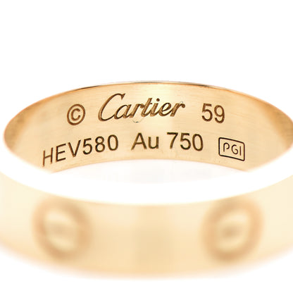 Cartier 18K Yellow Gold 5.5mm LOVE Ring 59 8.75 4 of 5