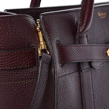 Mulberry Grain Vegetable Tanned Calfskin Small Zipped Bayswater Oxblood 10 of 13