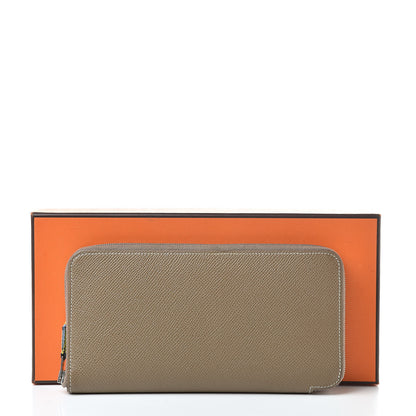 Hermes Epsom Silk'in Wallet Etoupe 9 of 9