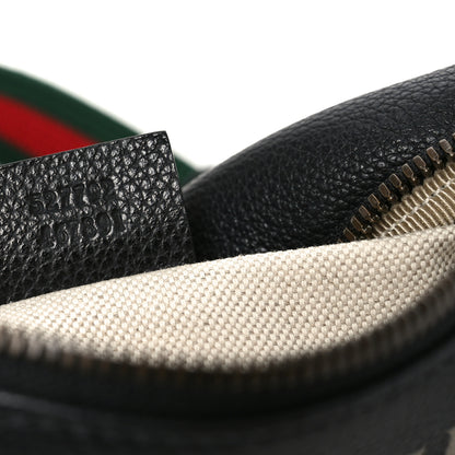 Gucci Grained Calfskin Logo Belt Bag Black 7 of 10