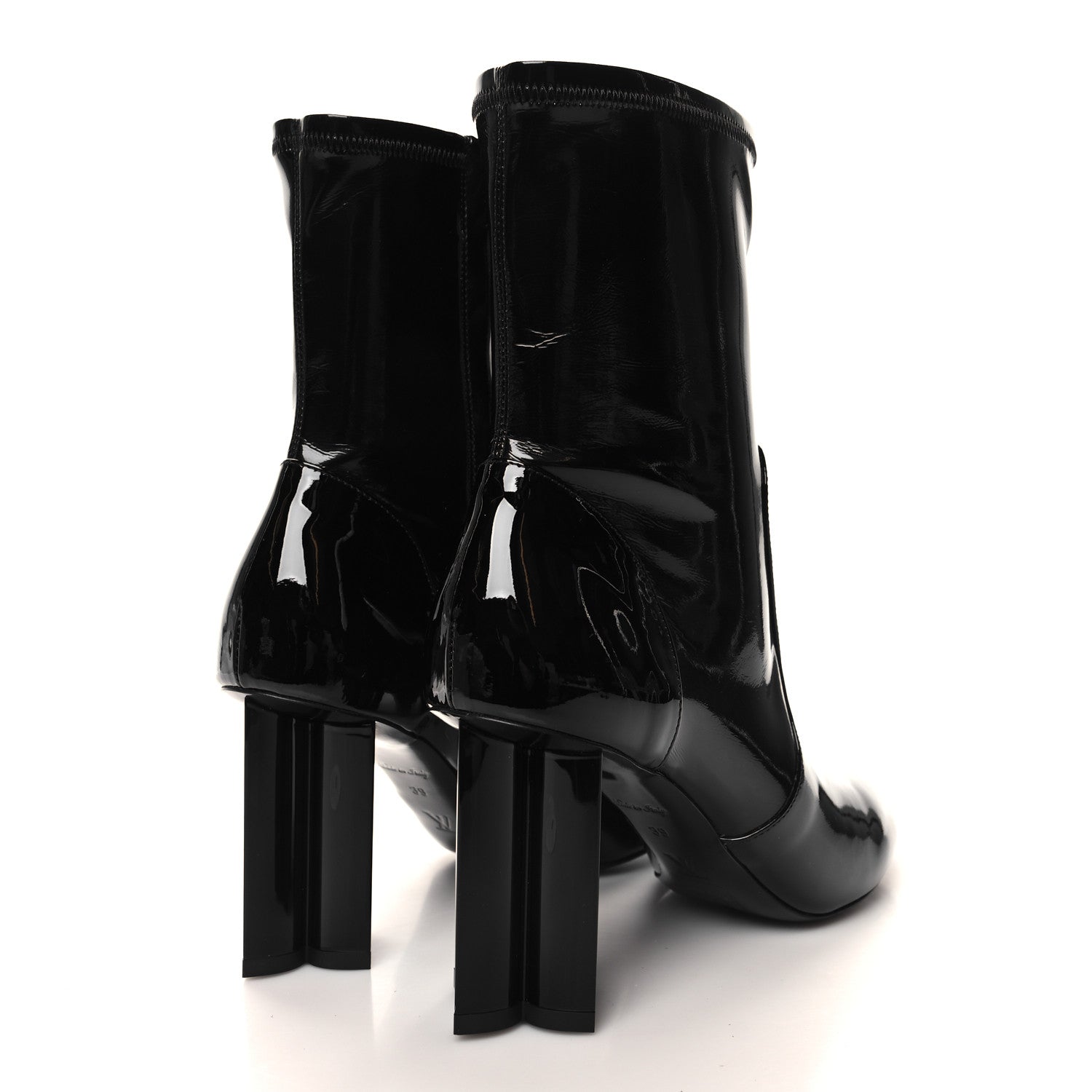 Louis Vuitton Patent Silhouette Ankle Boots 39 Black 4 of 8