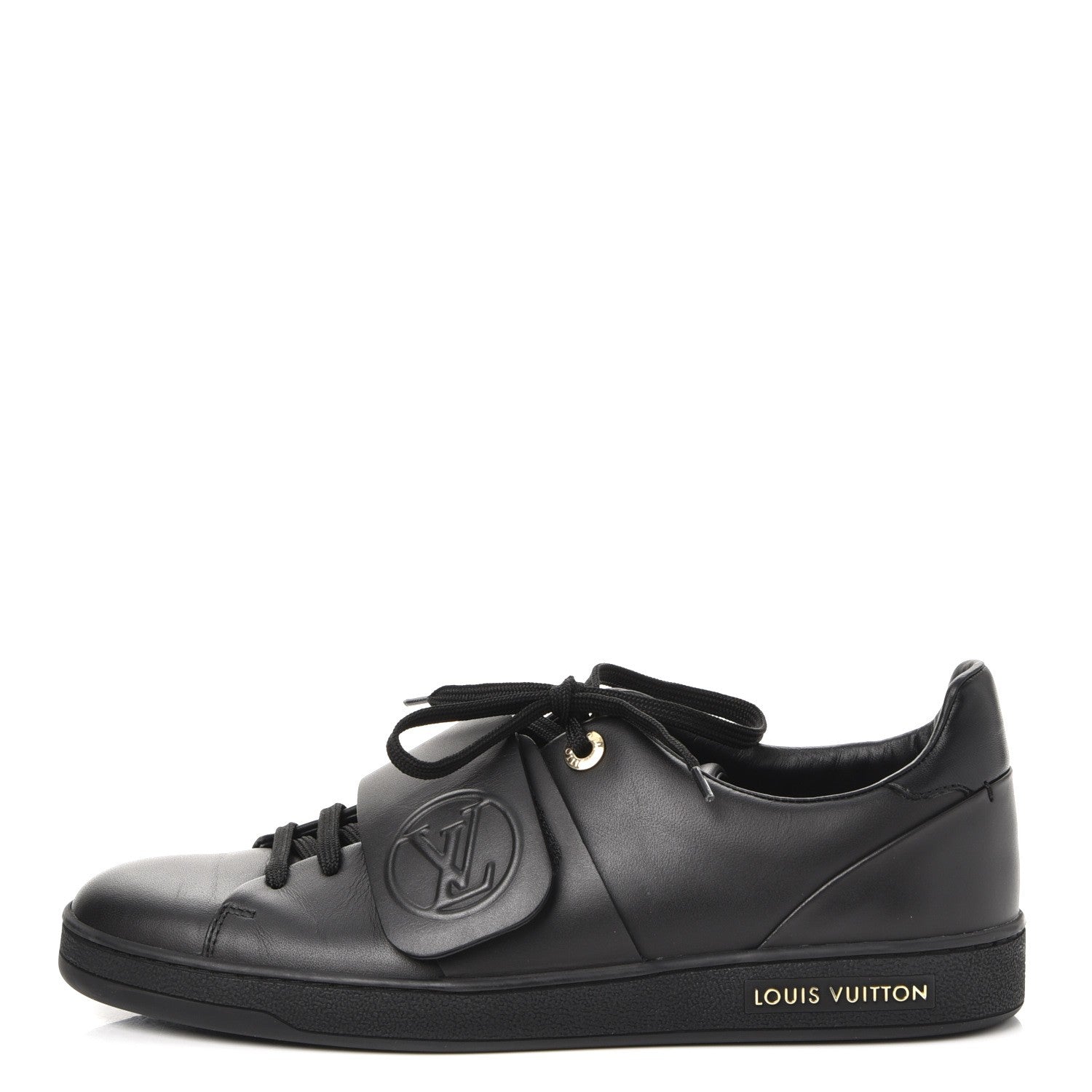 Louis Vuitton Calfskin Frontrow Sneakers 39 Black 1 of 10