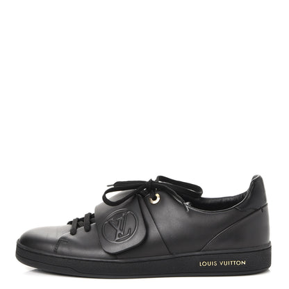 Louis Vuitton Calfskin Frontrow Sneakers 39 Black 1 of 10