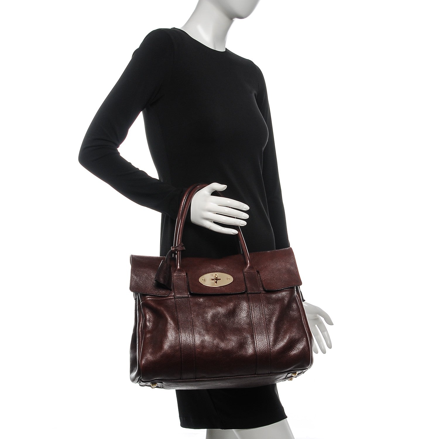 Mulberry Natural Leather Bayswater Oxblood 2 of 8