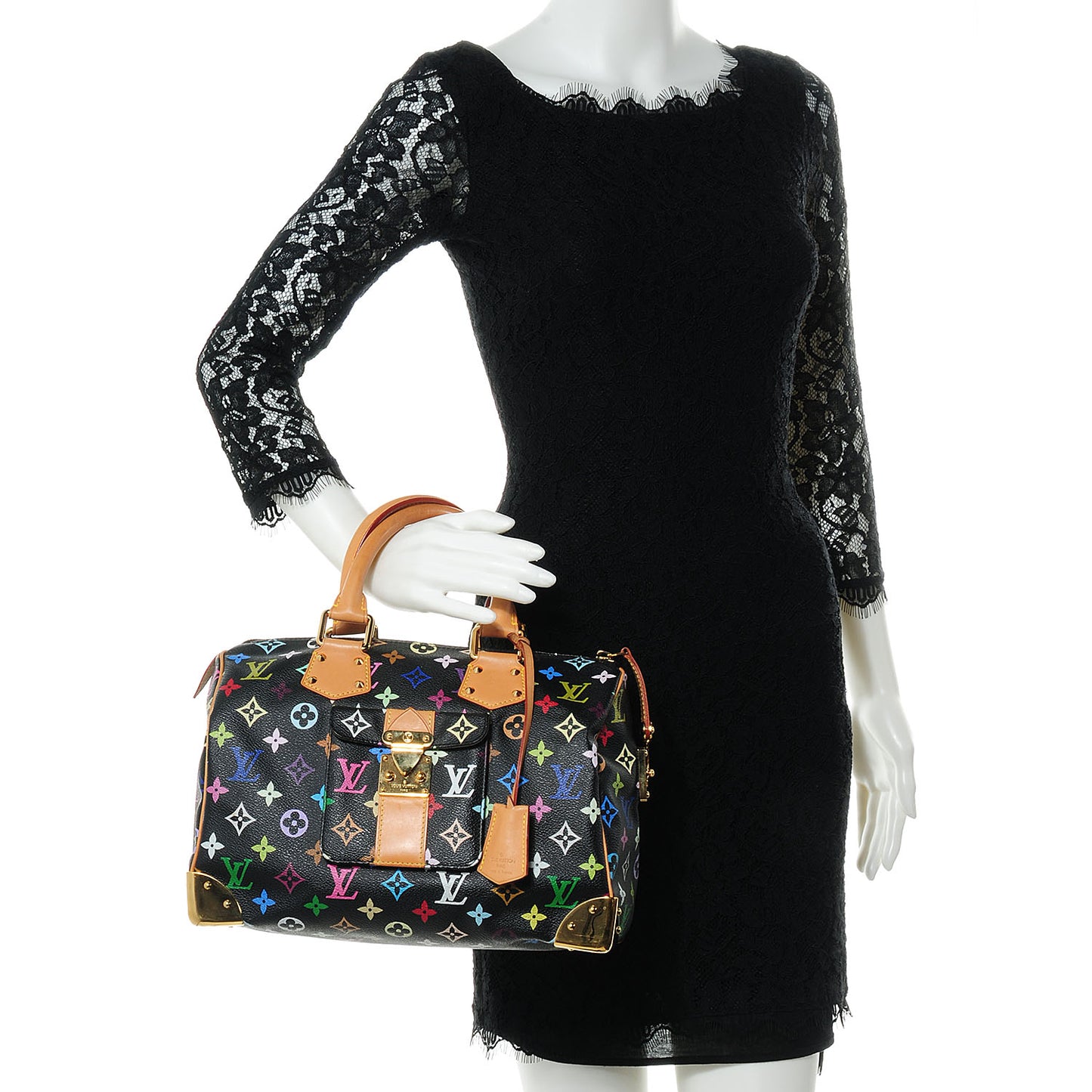Monogram Multicolor Speedy 30 Black