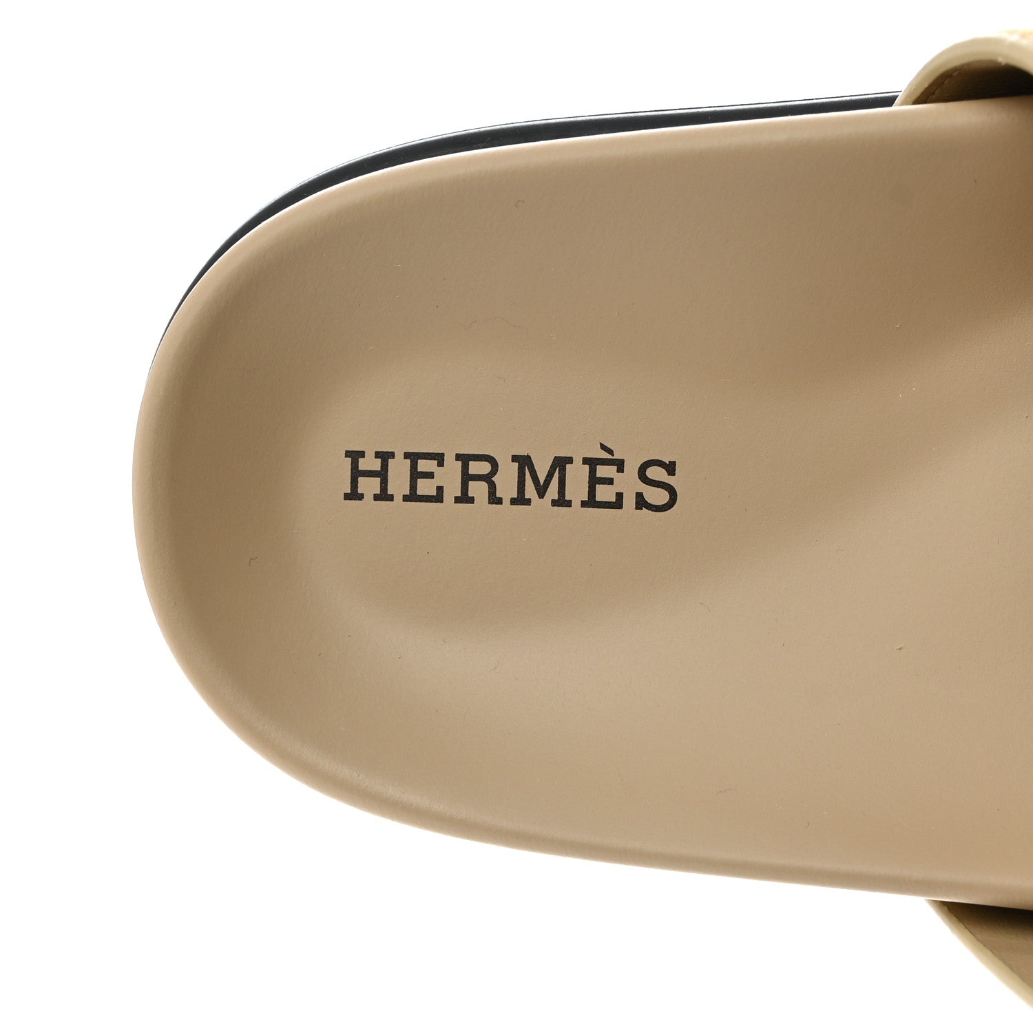 Hermes Suede Goatskin Womens Chypre Sandals 39 Beige Lin 6 of 9