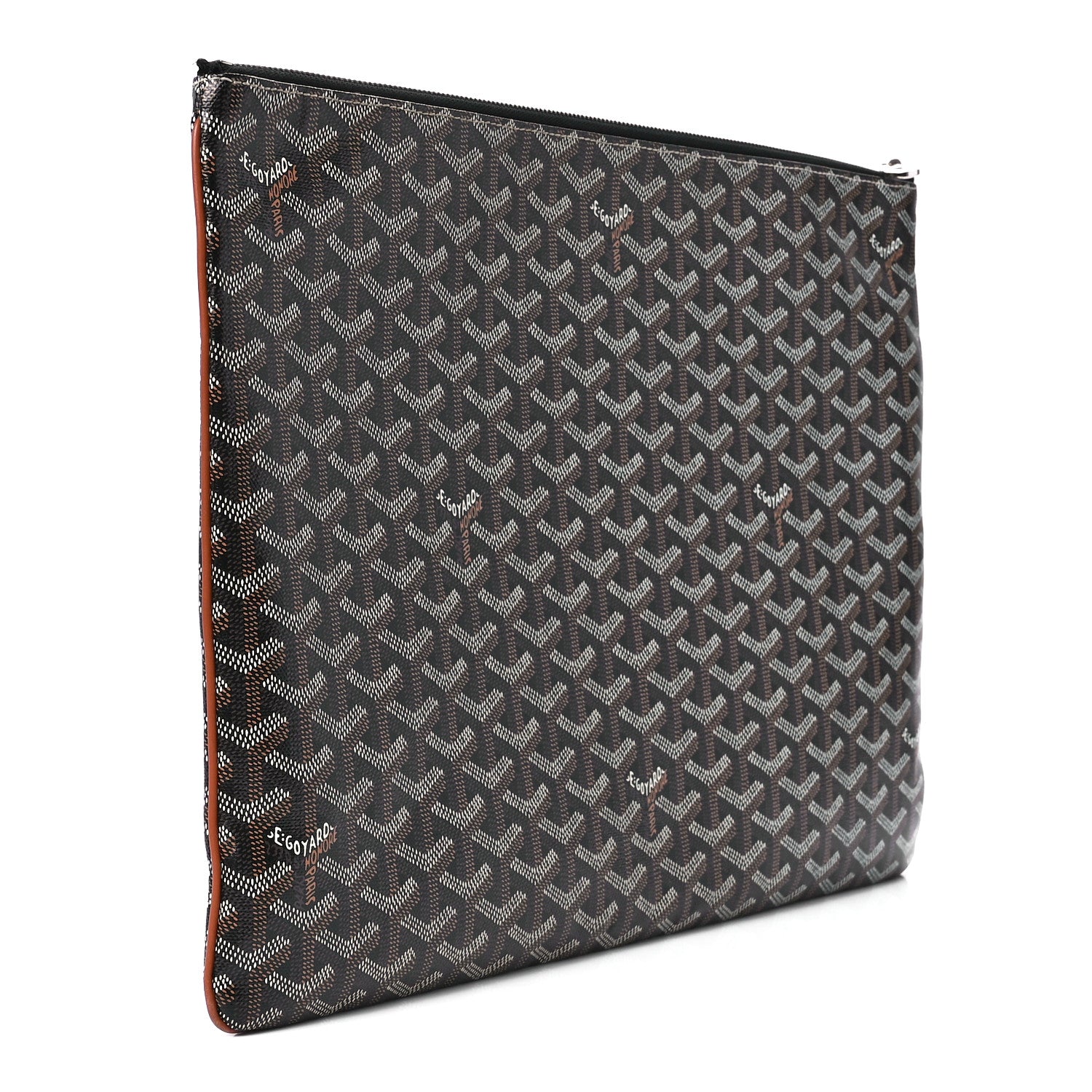 Goyard Goyardine Senat Pochette GM Black Gold 3 of 10
