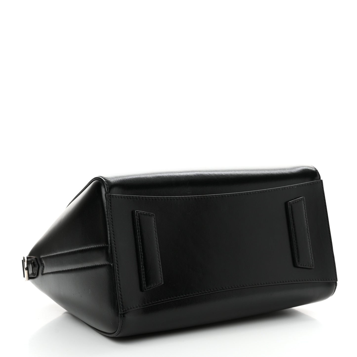 Shiny Lord Calfskin Small Antigona Black