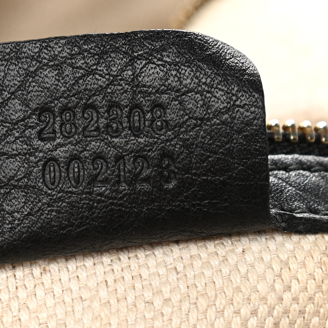 Pebbled Calfskin Large Soho Shoulder Bag Black