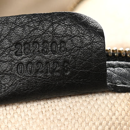 Gucci Pebbled Calfskin Large Soho Shoulder Bag Black 7 of 19