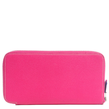 Hermes Epsom Silk'in Wallet Rose Tyrien 1 of 11