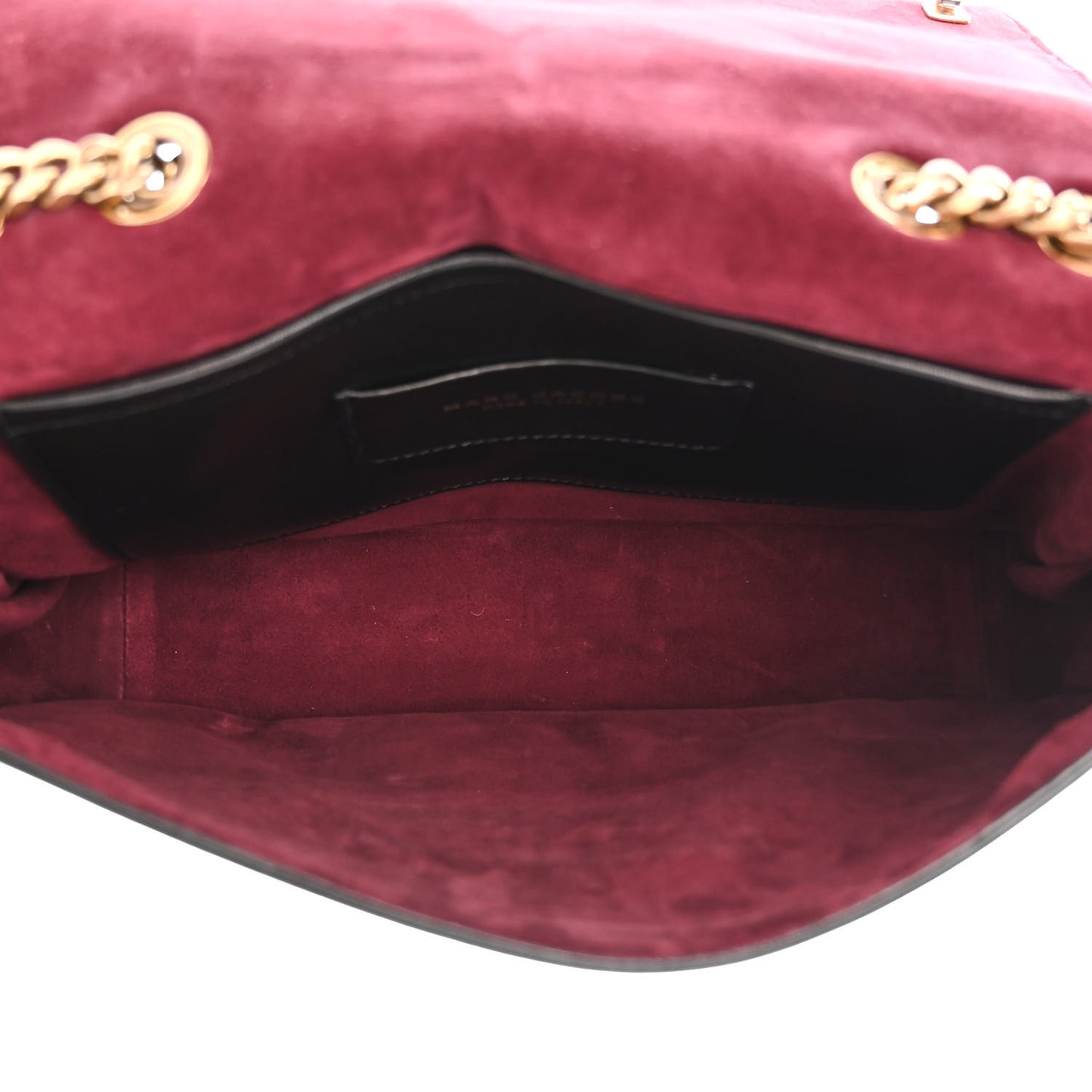 Lambskin Quilted Double Stitched The St Marc Trouble Shoulder Bag Black