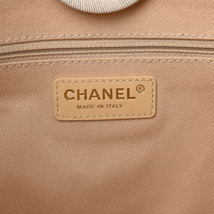 Chanel Lurex Boucle Small Deauville Tote Ivory 6 of 11