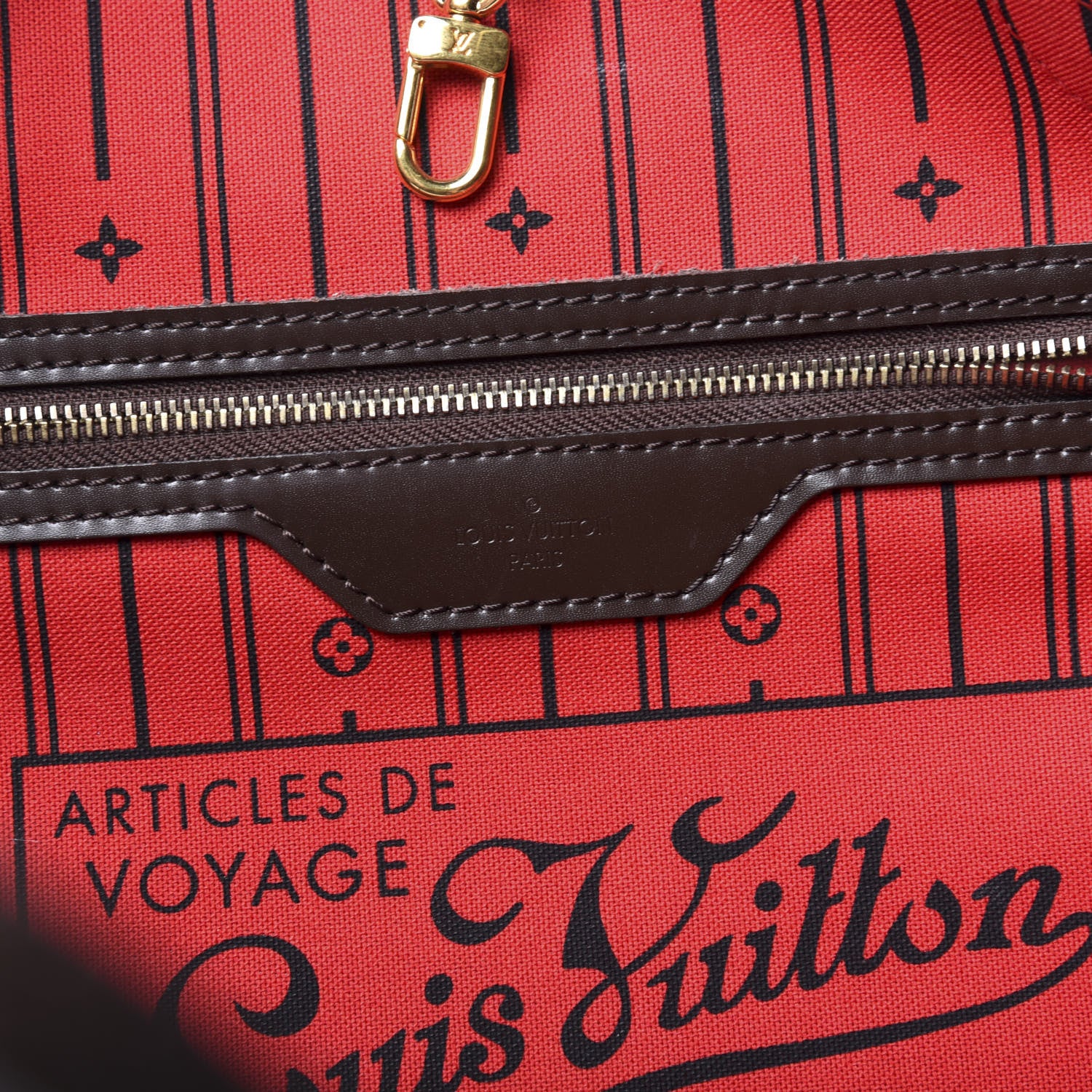 Louis Vuitton Damier Ebene Neverfull MM 8 of 9
