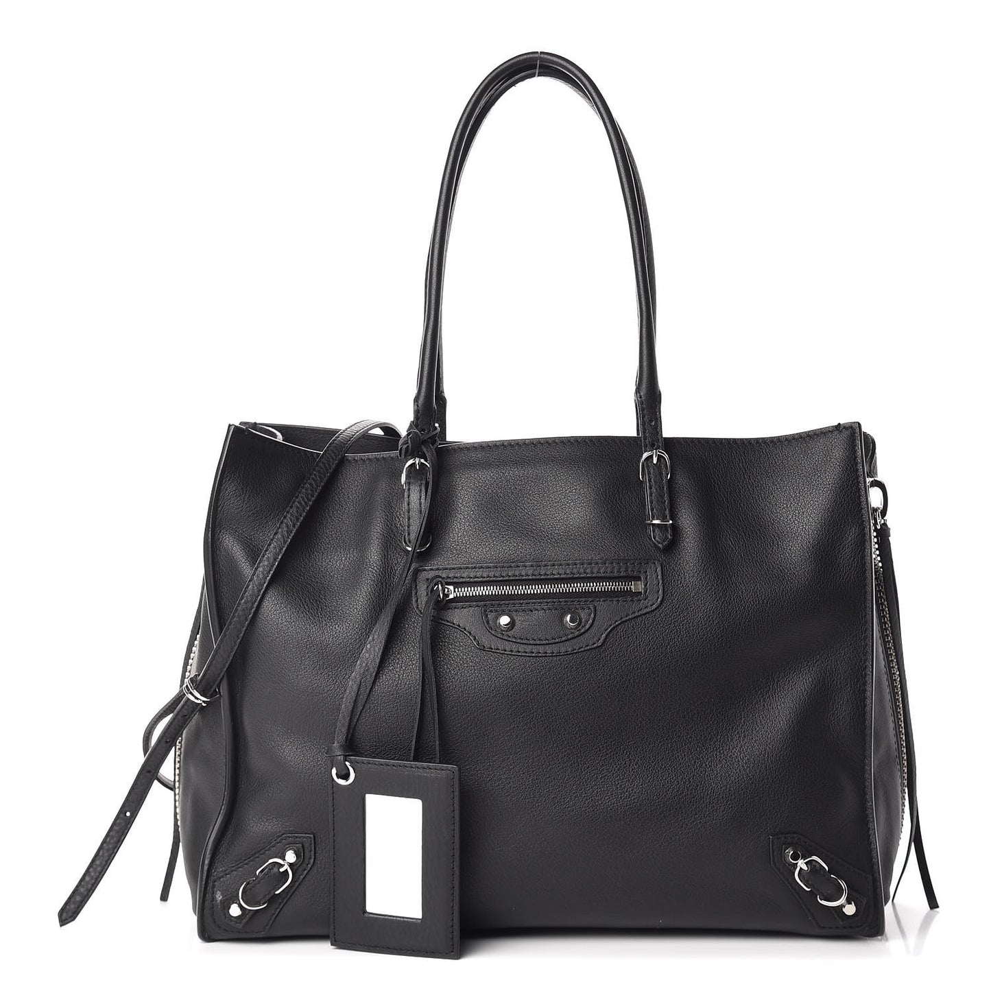 Veau Papier B4 Zip Around Tote Black