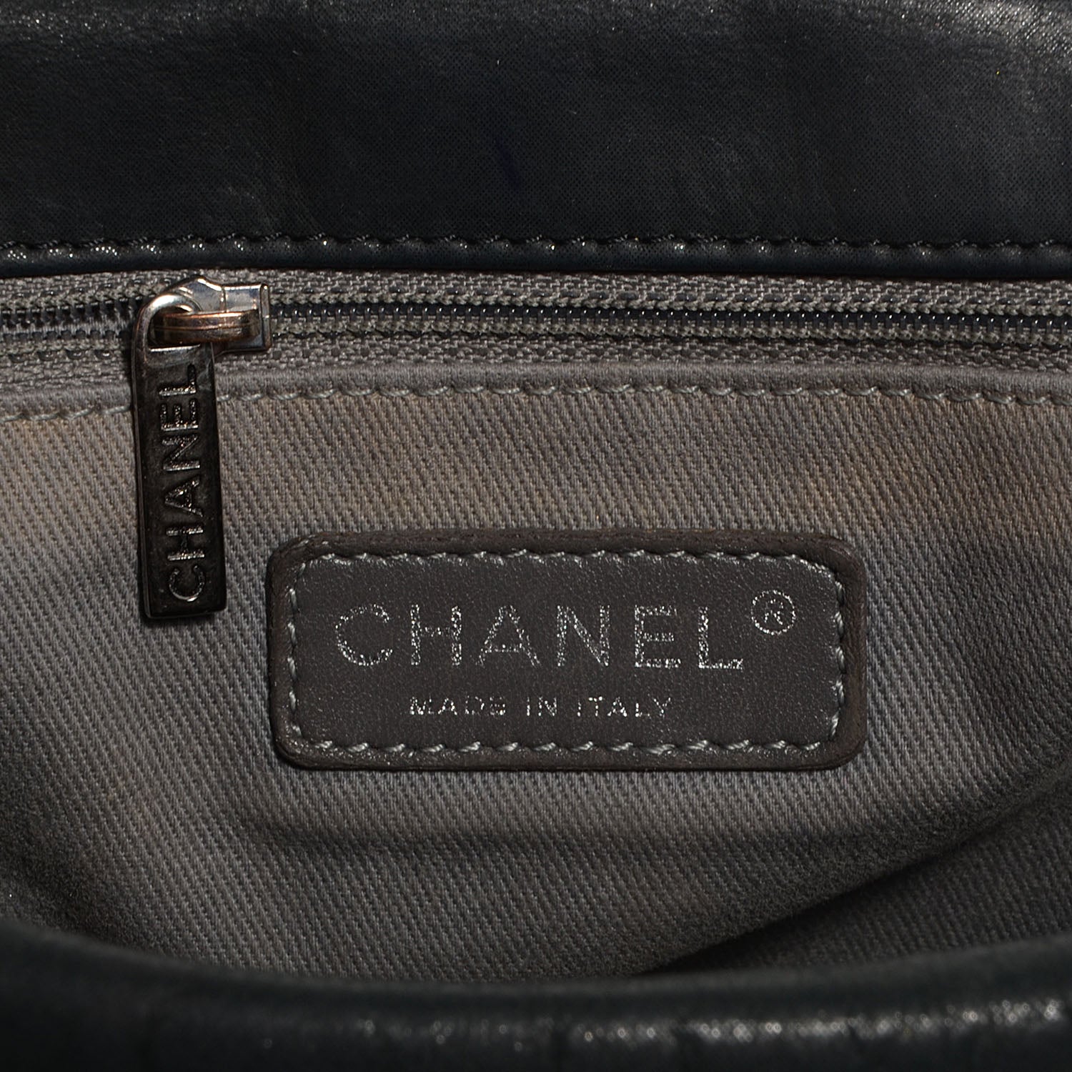 Chanel Iridescent Calfskin Glint Accordion Flap Black 6 of 7