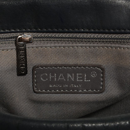 Chanel Iridescent Calfskin Glint Accordion Flap Black 6 of 7