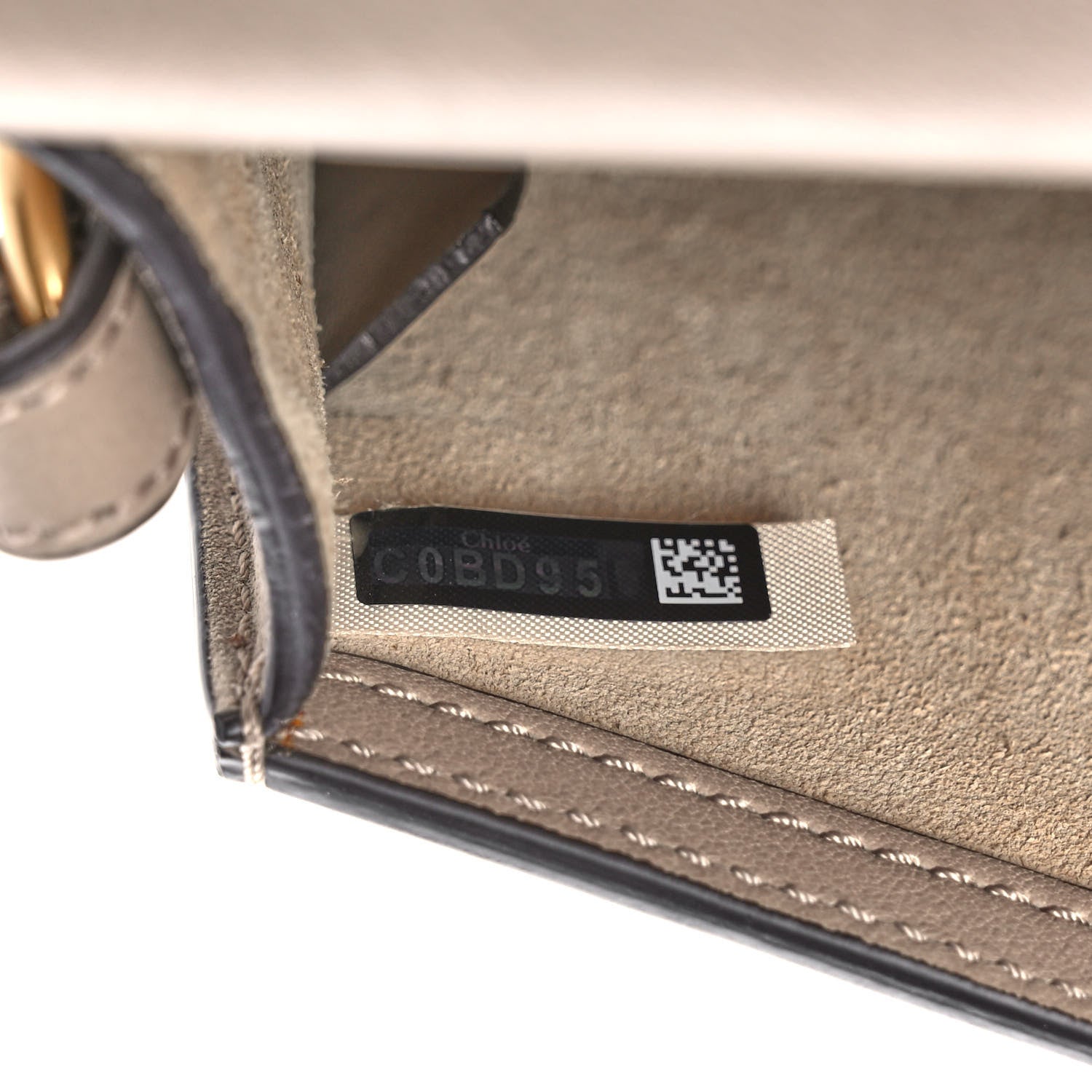 Chloe Calfskin Suede Small Nile Bracelet Bag Motty Grey 10 of 12