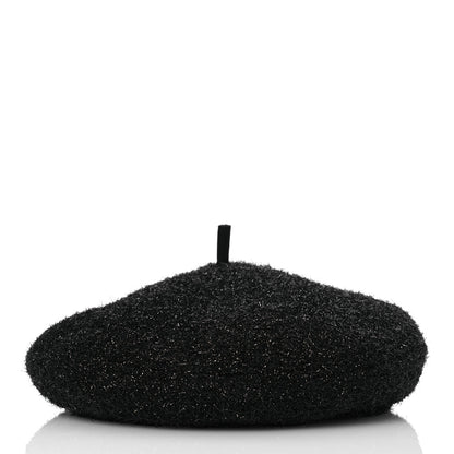 Chanel Cotton Metallic CC Beret M Black 5 of 9