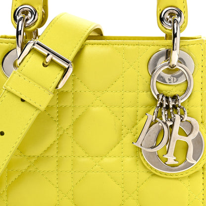 Christian Dior Lambskin Cannage Nano Lady Dior Acid 7 of 9