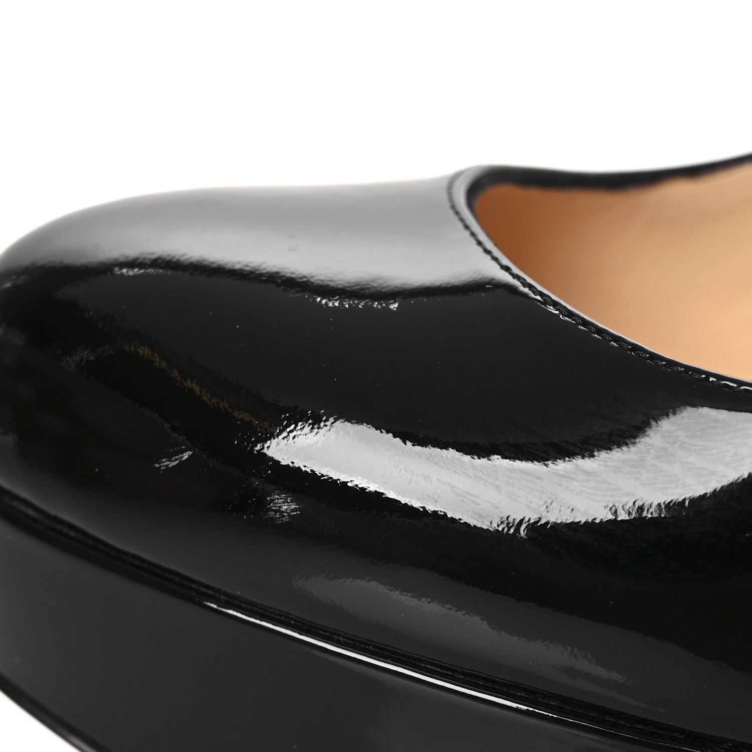 Christian Louboutin Patent Bianca 140 Pumps 39 Black 1759196