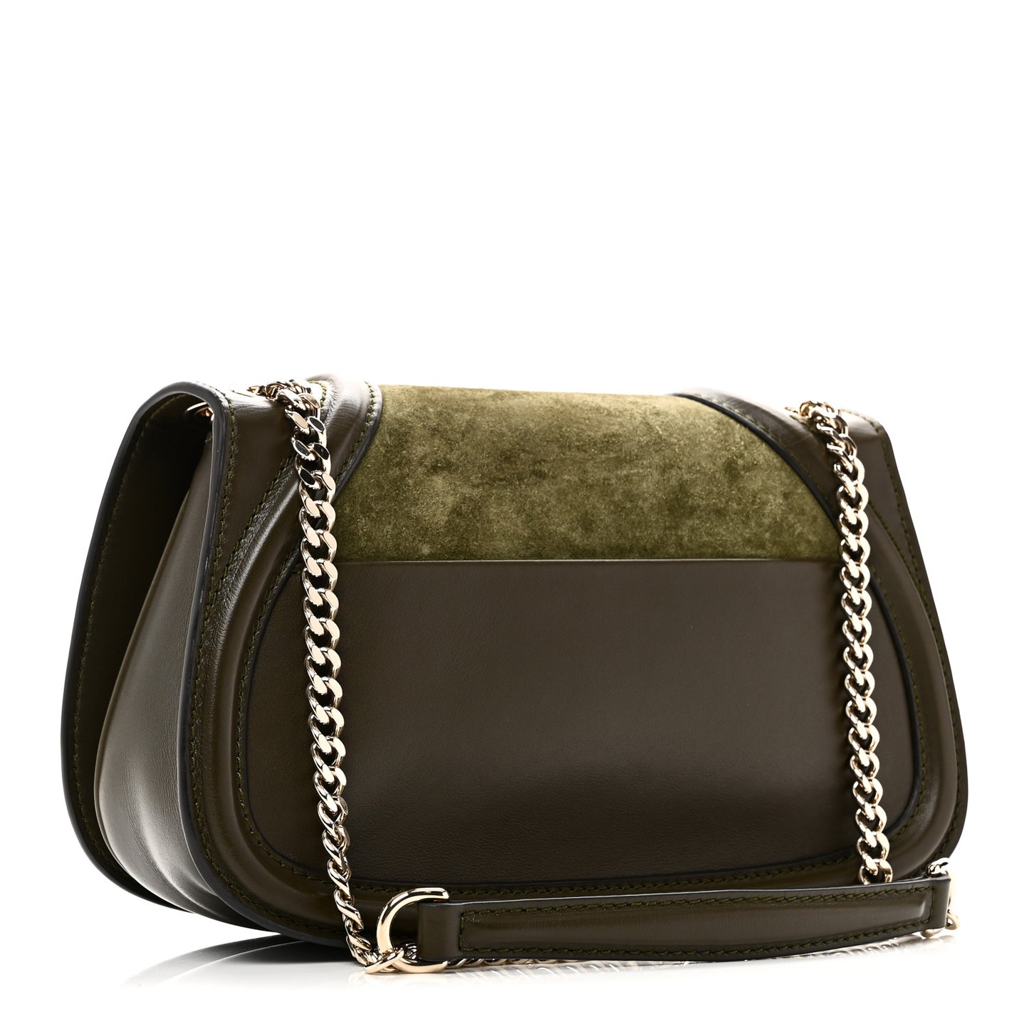 Suede Calfskin Blondie Medium Shoulder Bag Green