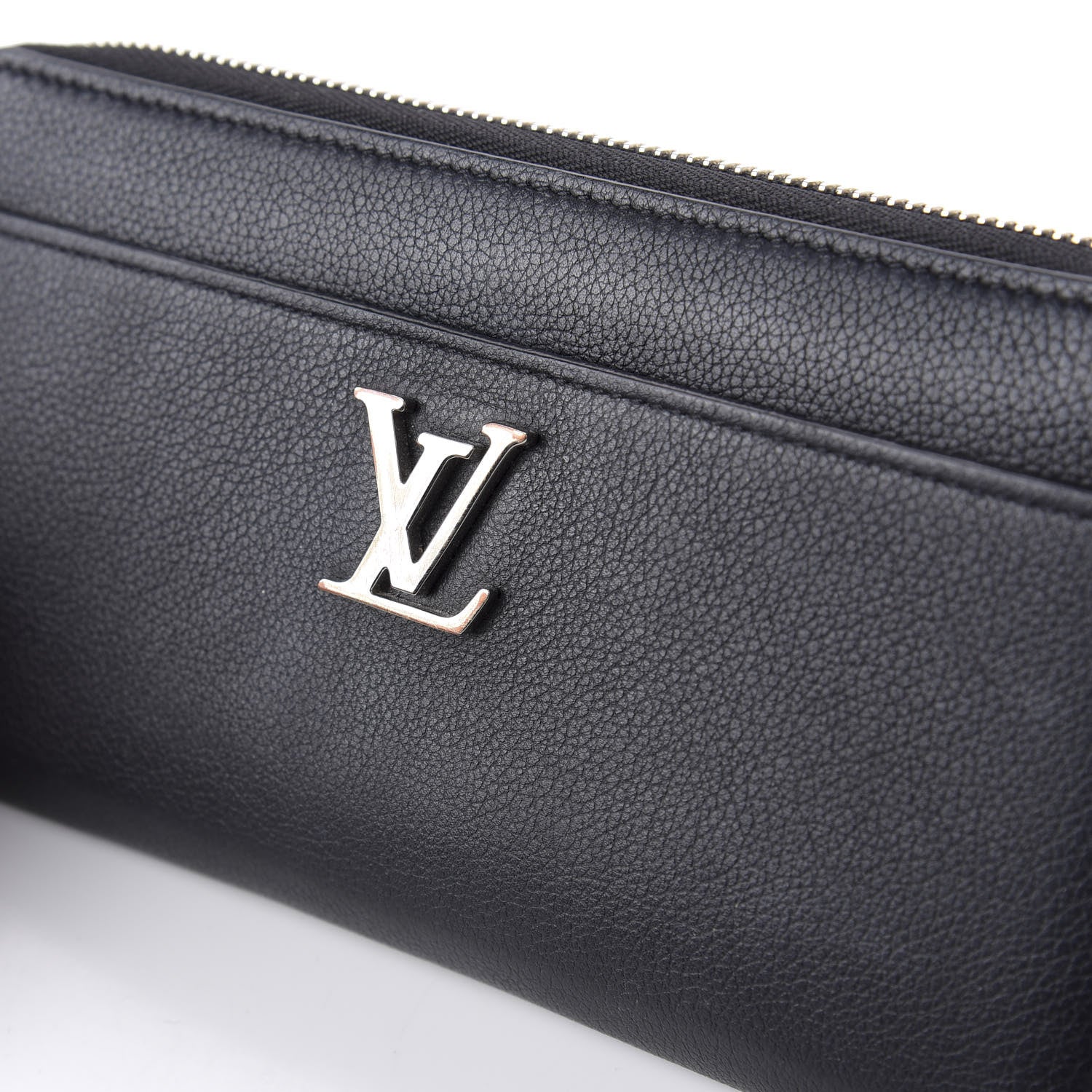 Louis Vuitton Calfskin Zippy Lockme Wallet Black 8 of 8