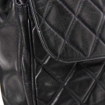 Chanel Lambskin Quilted CC Shoulder Bag Navy 15 of 16