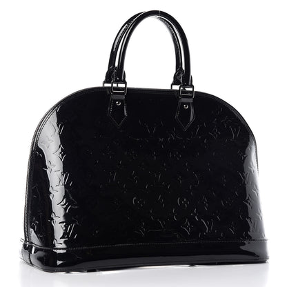 Louis Vuitton Vernis Alma GM Noir Magnetique 3 of 12