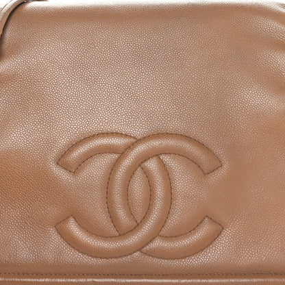 Chanel Caviar Timeless CC Accordion Flap Beige 8 of 11