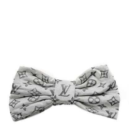 Louis Vuitton Silk Monogram LV Pool Party Turban Headband Argent 1 of 4