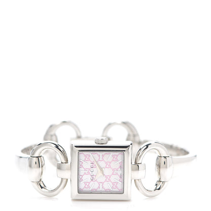 Gucci Stainless Steel Pink Mother of Pearl 19mm Tornabuoni Quartz Watch 2 of 6