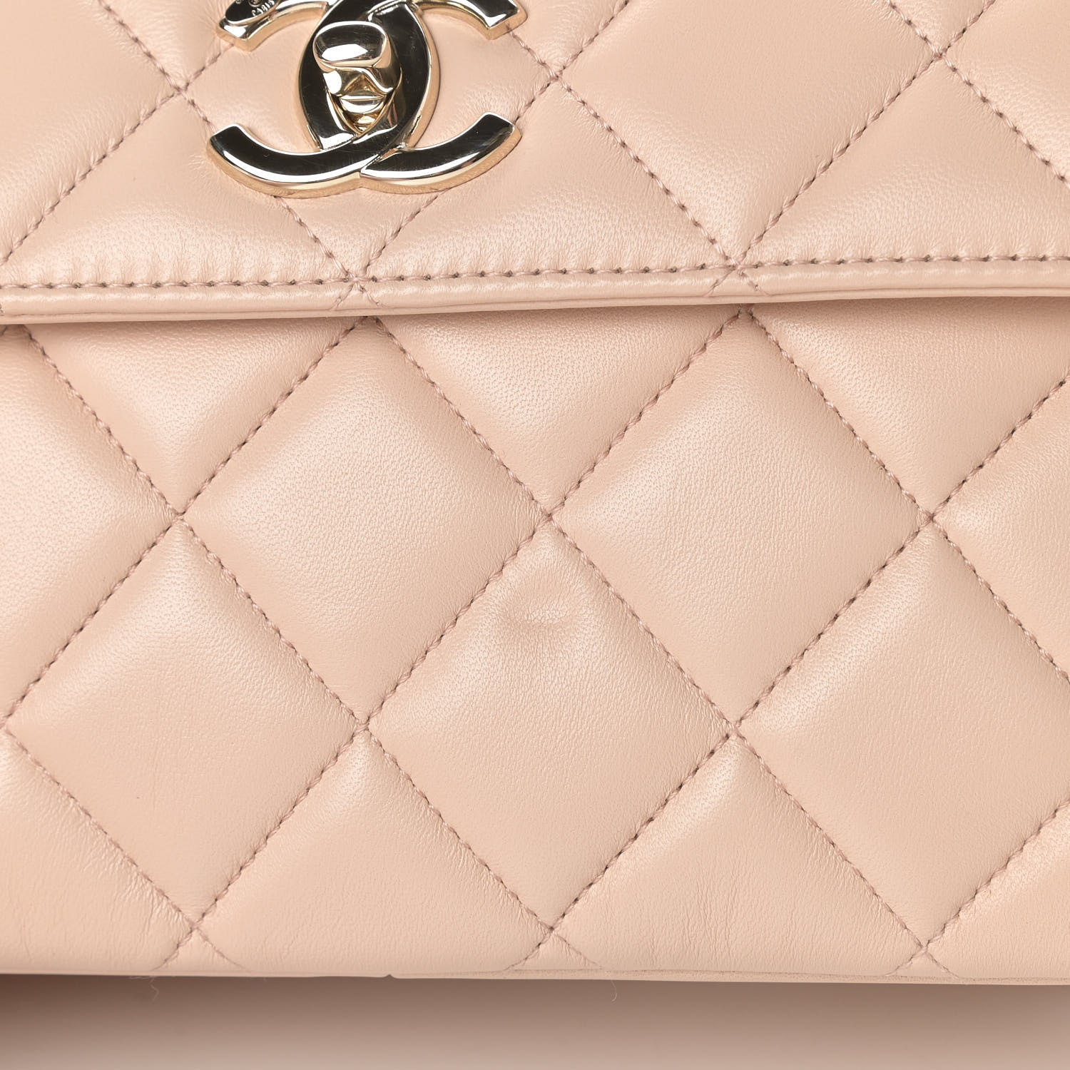 Chanel Lambskin Quilted Small Trendy CC Dual Handle Flap Bag Beige 11 of 11